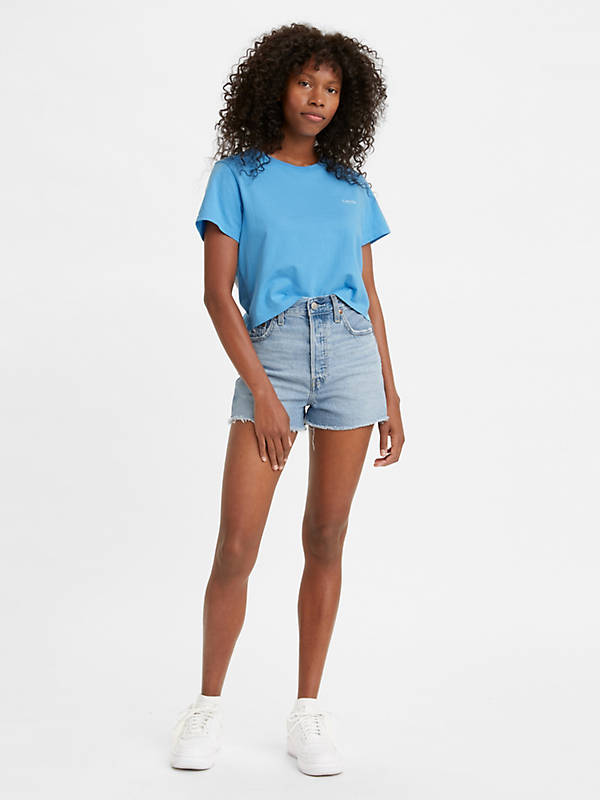 LEVIS RIBCAGE SHORT BERNAL FROST - 0069