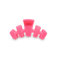 TELETIES HAIR CLIPS TINY - HOT PINK