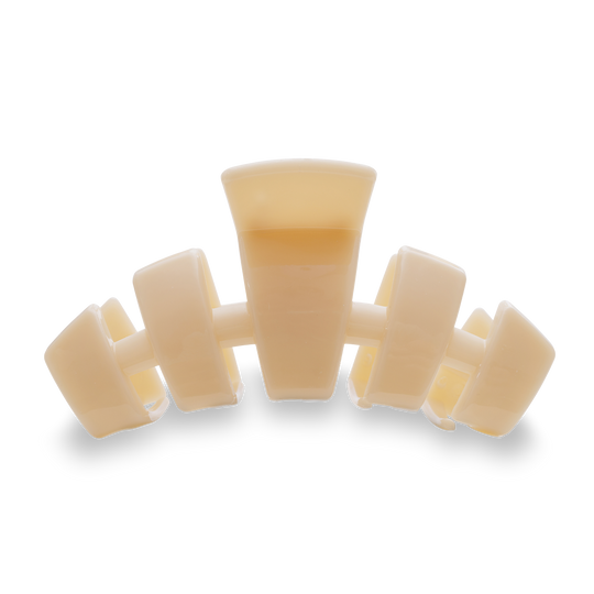 TELETIES HAIR CLIPS LARGE - ALMOND BEIGE
