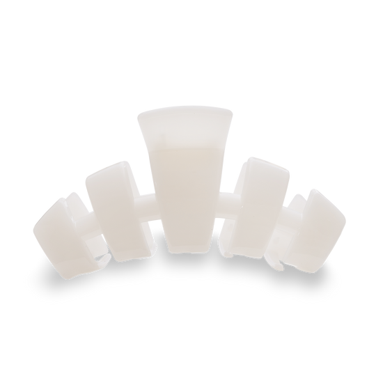 TELETIES HAIR CLIPS LARGE - COCONUT WHITE