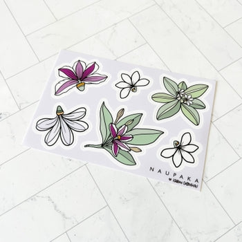 KAKOU COLLECTIVE NAUPAKA VINYL STICKER SHEET
