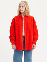 LEVIS REMI UTILITY SHIRT - FLAME SCARLET RED