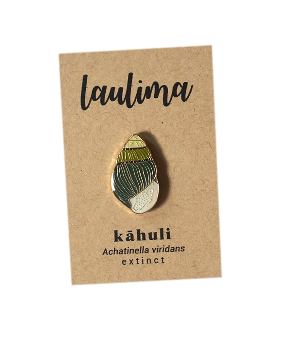 LAULIMA KAHULI PIN - ACHATINELLA VIRIDANS