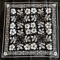 HIBISCUS BANDANA - BLACK