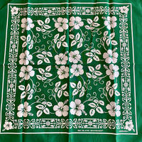 HIBISCUS BANDANA - GREEN