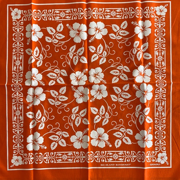 HIBISCUS BANDANA - ORANGE