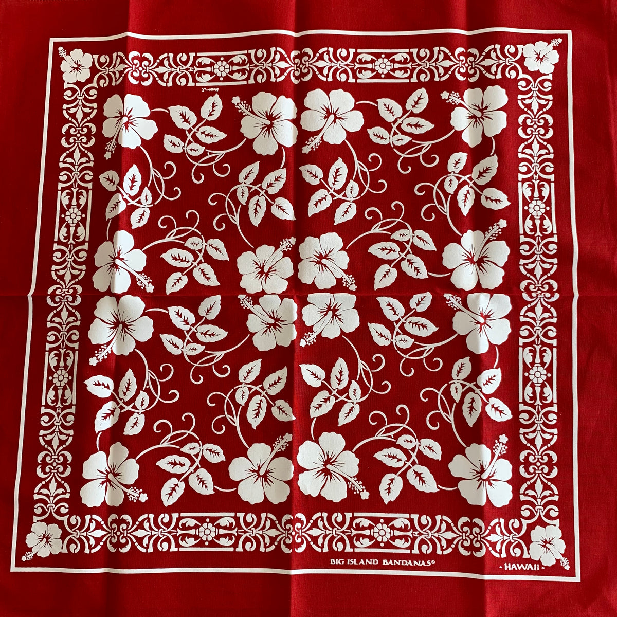 HIBISCUS BANDANA - RED