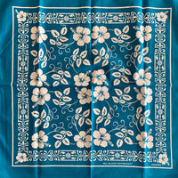 HIBISCUS BANDANA - TEAL