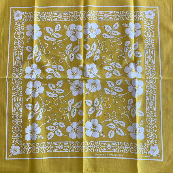 HIBISCUS BANDANA - YELLOW