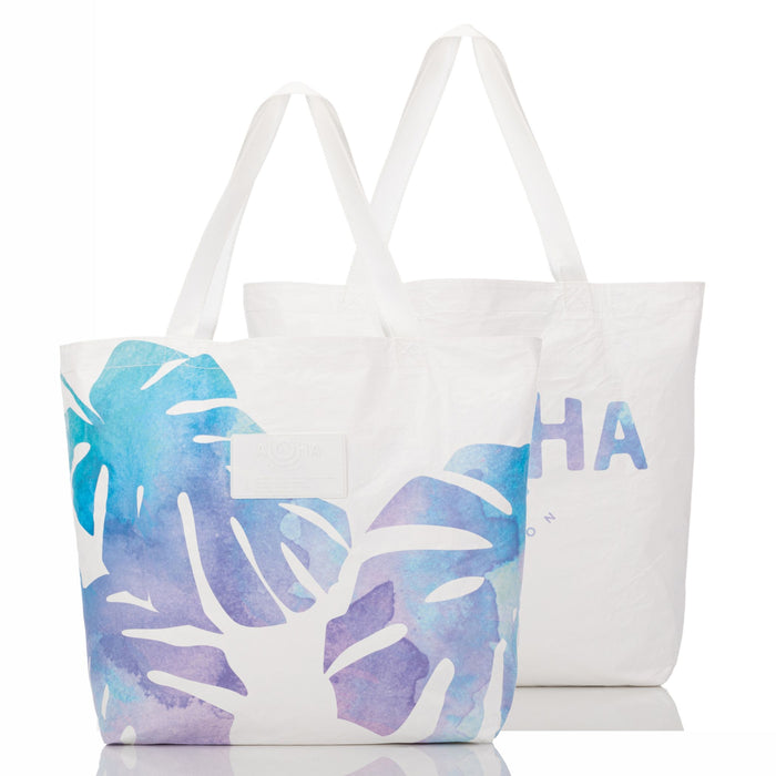 ALOHA COLLECTION REVERSIBLE TOTE / MONSTEREA / DAWN