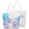 ALOHA COLLECTION REVERSIBLE TOTE / MONSTEREA / DAWN