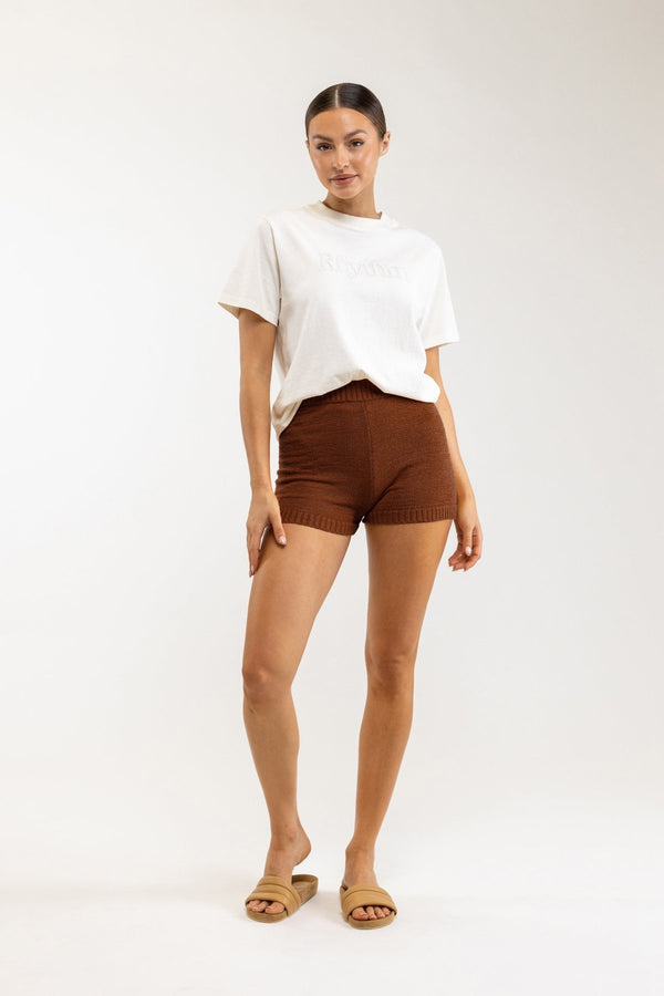 RHYTHM SUKI KNIT SHORT - COCONUT SHELL