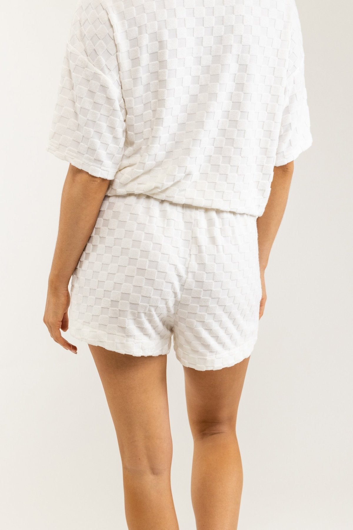 RHYTHM JACQUARD TERRY SHORT - OFF WHITE – Work It Out