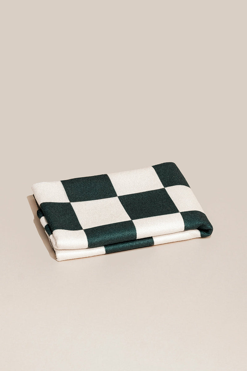 FLOWE CHECKER PERFORMANCE HAND TOWEL - FOREST