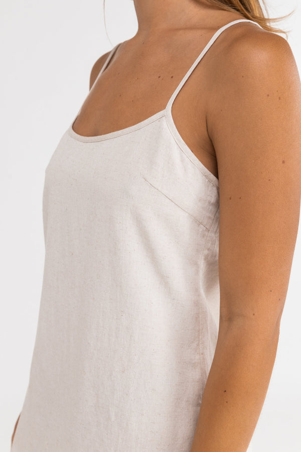 RHYTHM CLASSIC SLIP DRESS - OAT