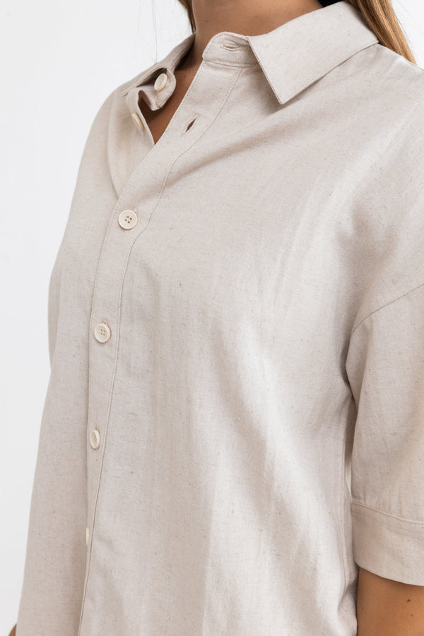 RHYTHM CLASSIC LOUNGE SHIRT - OAT