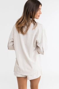 RHYTHM CLASSIC LOUNGE SHIRT - OAT