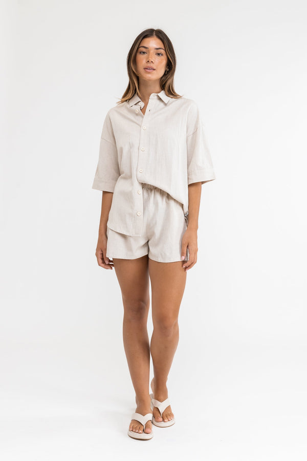 RHYTHM CLASSIC LOUNGE SHIRT - OAT