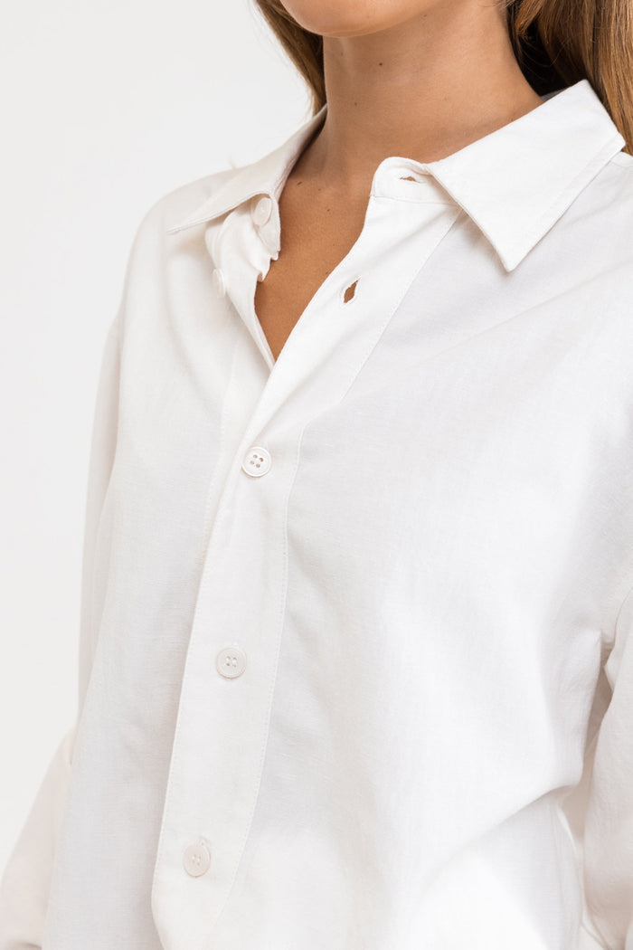 RHYTHM CLASSIC OVERSIZED SHIRT - WHITE