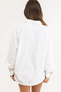 RHYTHM CLASSIC OVERSIZED SHIRT - WHITE