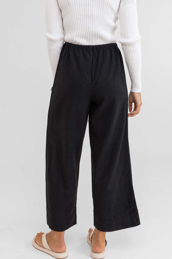 RHYTHM CLASSIC DRAWSTRING PANTS - BLACK