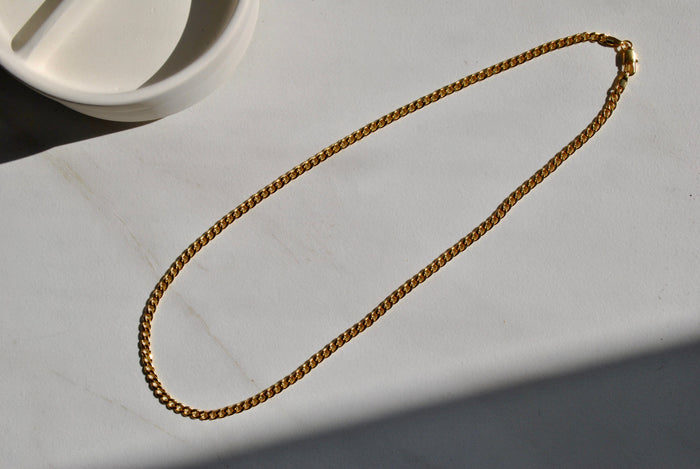 SUNDAY JEWELS - DREW CHAIN NECKLACE - 18"