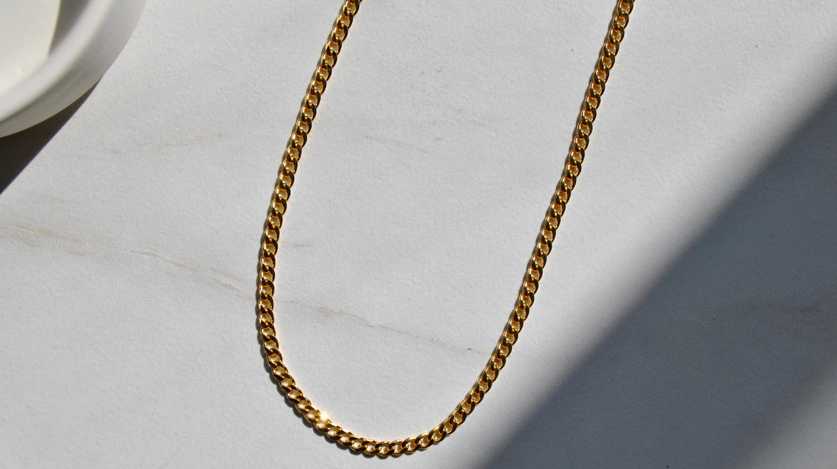 SUNDAY JEWELS - DREW CHAIN NECKLACE - 18"