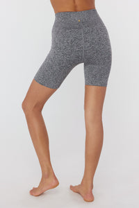 SPIRITUAL GANGSTER BIKER SHORT - HEATHER GRAY