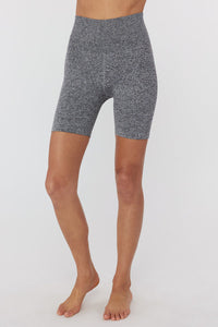 SPIRITUAL GANGSTER BIKER SHORT - HEATHER GRAY