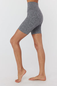 SPIRITUAL GANGSTER BIKER SHORT - HEATHER GRAY