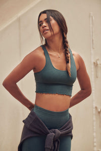 SPIRITUAL GANGSTER MINERAL WASH AMOR TANK - FOLIAGE MINERAL WASH