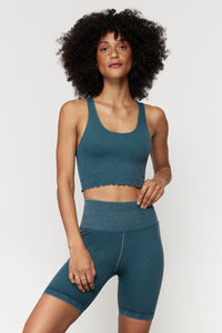 SPIRITUAL GANGSTER MINERAL WASH AMOR TANK - FOLIAGE MINERAL WASH