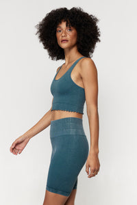 SPIRITUAL GANGSTER MINERAL WASH AMOR TANK - FOLIAGE MINERAL WASH