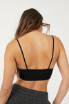 FREE PEOPLE INTIMATES YOURS TRULY SEAMLESS BRA - BLACK P084