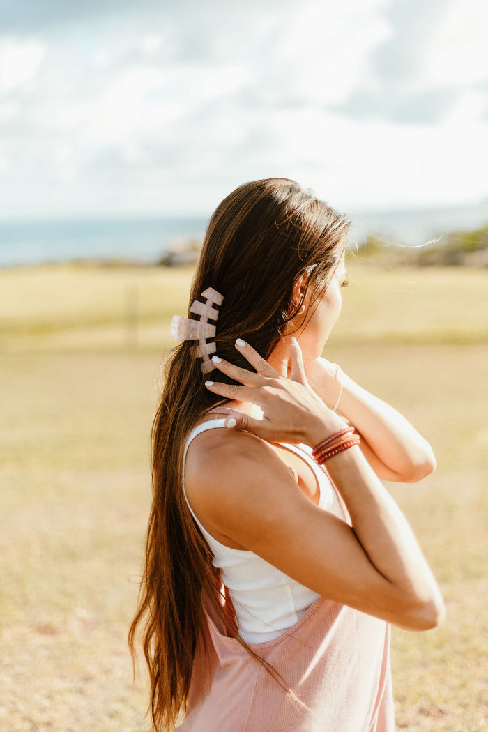 TELETIES HAIR CLIPS LARGE - CHECK