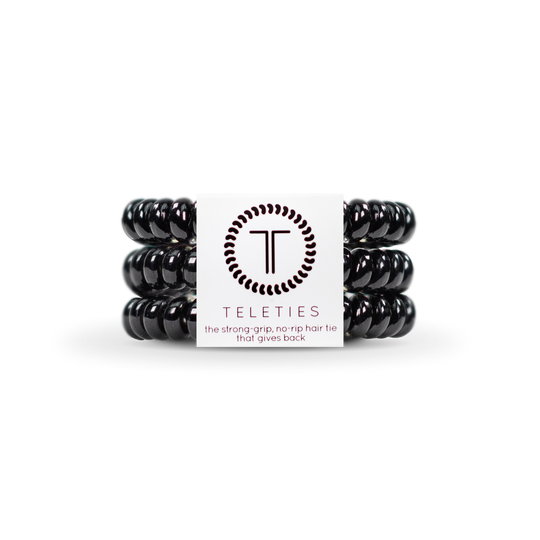TELETIES HAIR TIE SMALL - JET BLACK