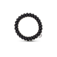 TELETIES HAIR TIE LARGE - JET BLACK