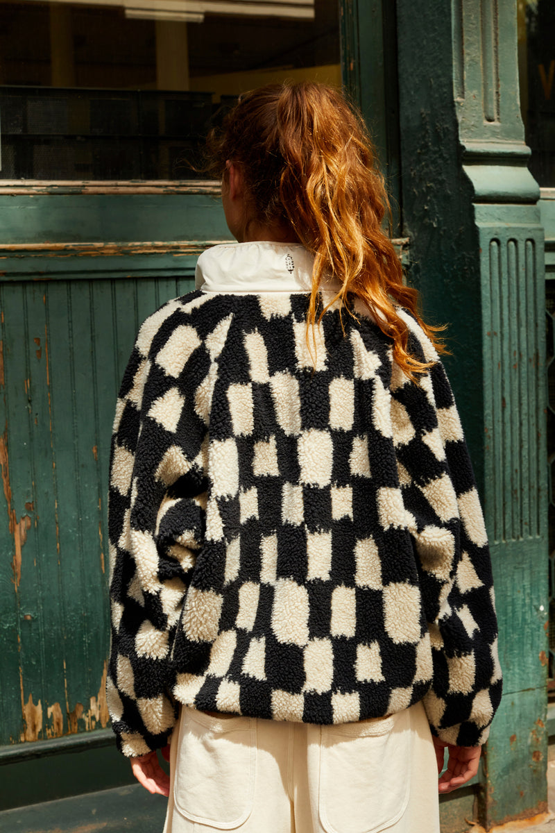 FREE PEOPLE MOVEMENT ROCKY RIDGE - BLACK CHECK 1427
