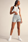 FREE PEOPLE MOVEMENT THE WAY HOME SHORT - GREY 8291