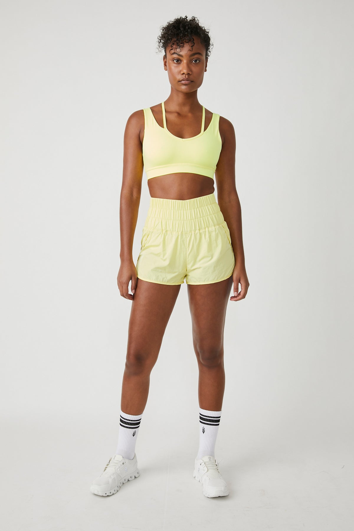 FREE PEOPLE MOVEMENT THE WAY HOME SHORT - LEMON VERBENA 8291