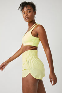 FREE PEOPLE MOVEMENT THE WAY HOME SHORT - LEMON VERBENA 8291