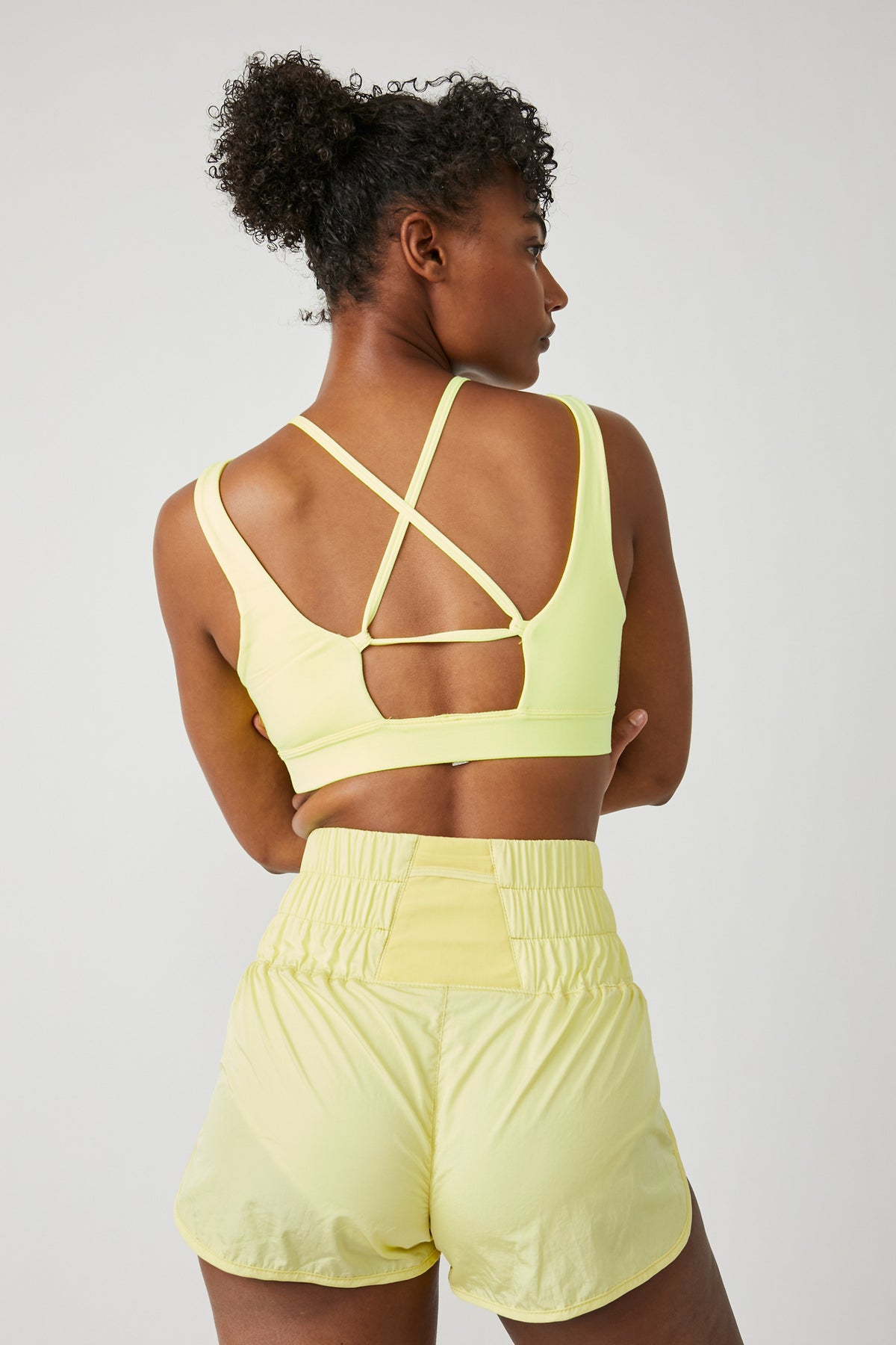 FREE PEOPLE MOVEMENT THE WAY HOME SHORT - LEMON VERBENA 8291