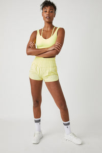 FREE PEOPLE MOVEMENT THE WAY HOME SHORT - LEMON VERBENA 8291
