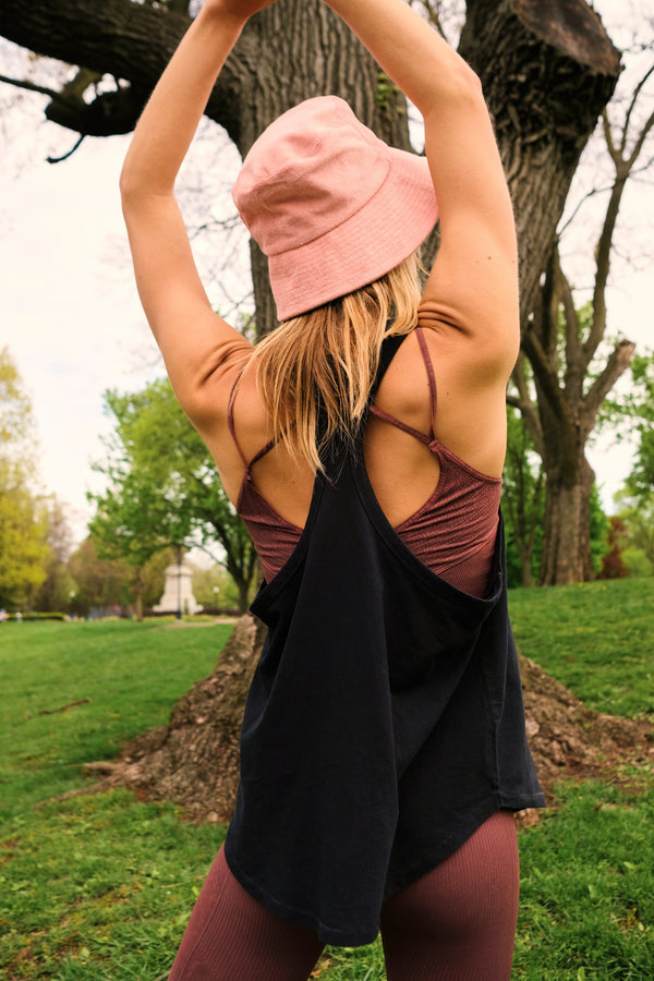 FREE PEOPLE MOVEMENT KEEP ROLLING TANK - BLACK 1666