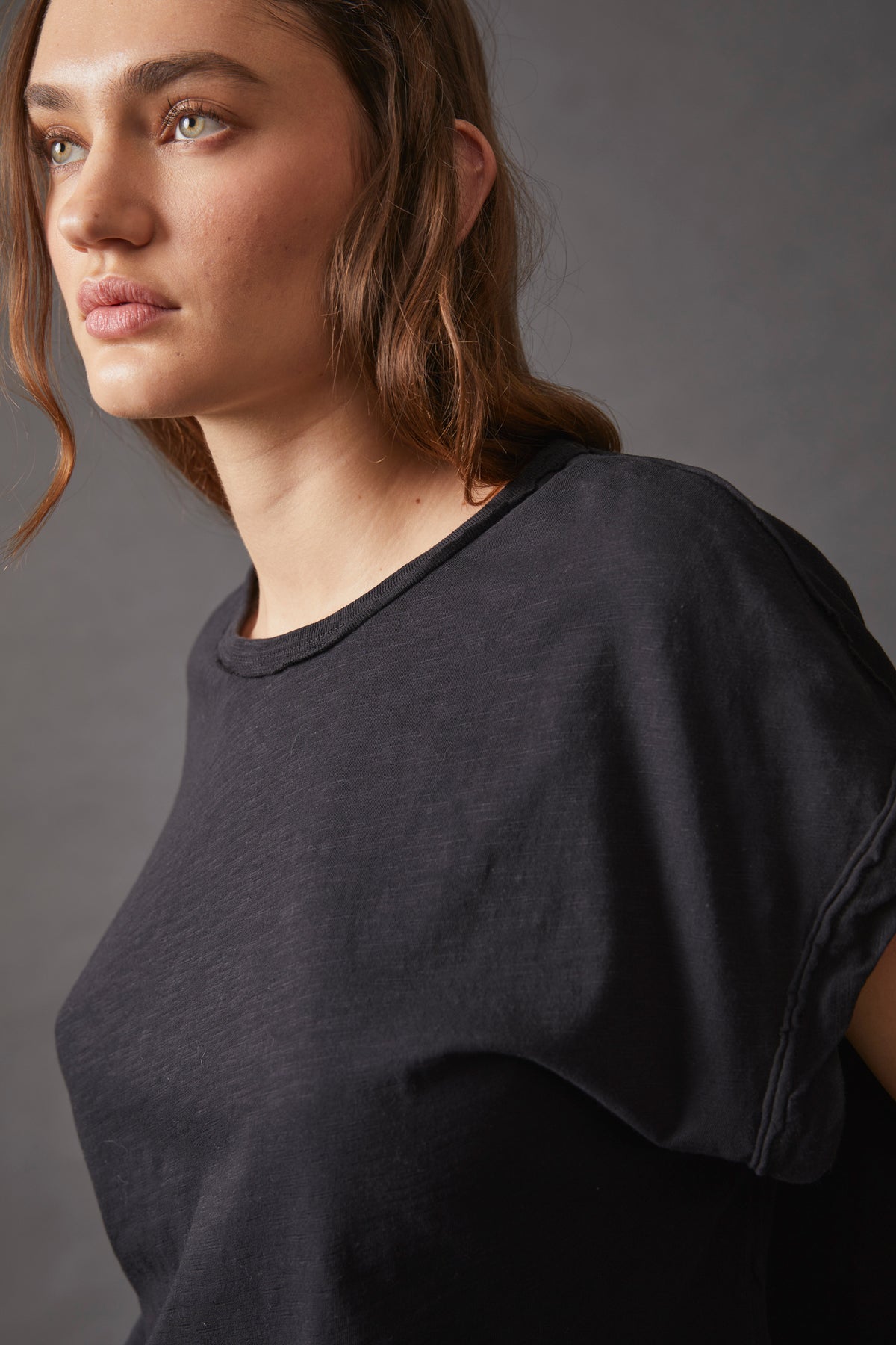 FREE PEOPLE YOU ROCK TEE - BLACK 3449