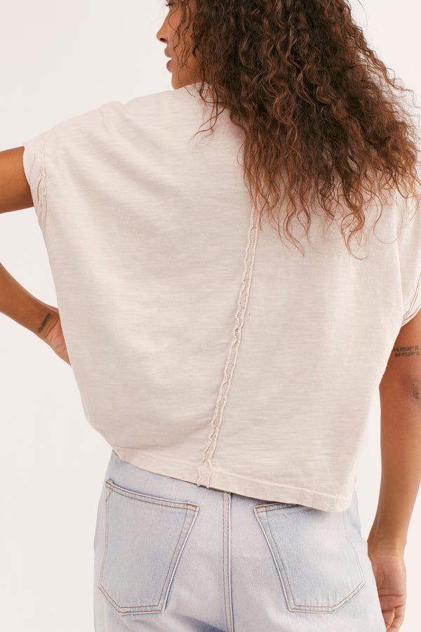 FREE PEOPLE YOU ROCK TEE - SALT 3449