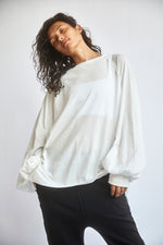 FREE PEOPLE MOVEMENT SHES EVERYTHING LS SOLID - WHITE 8367