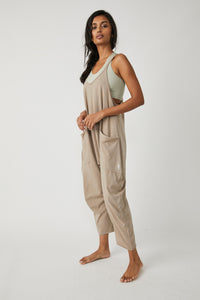 FREE PEOPLE MOVEMENT HOT SHOT ONESIE - MOCHA LATTE 9677