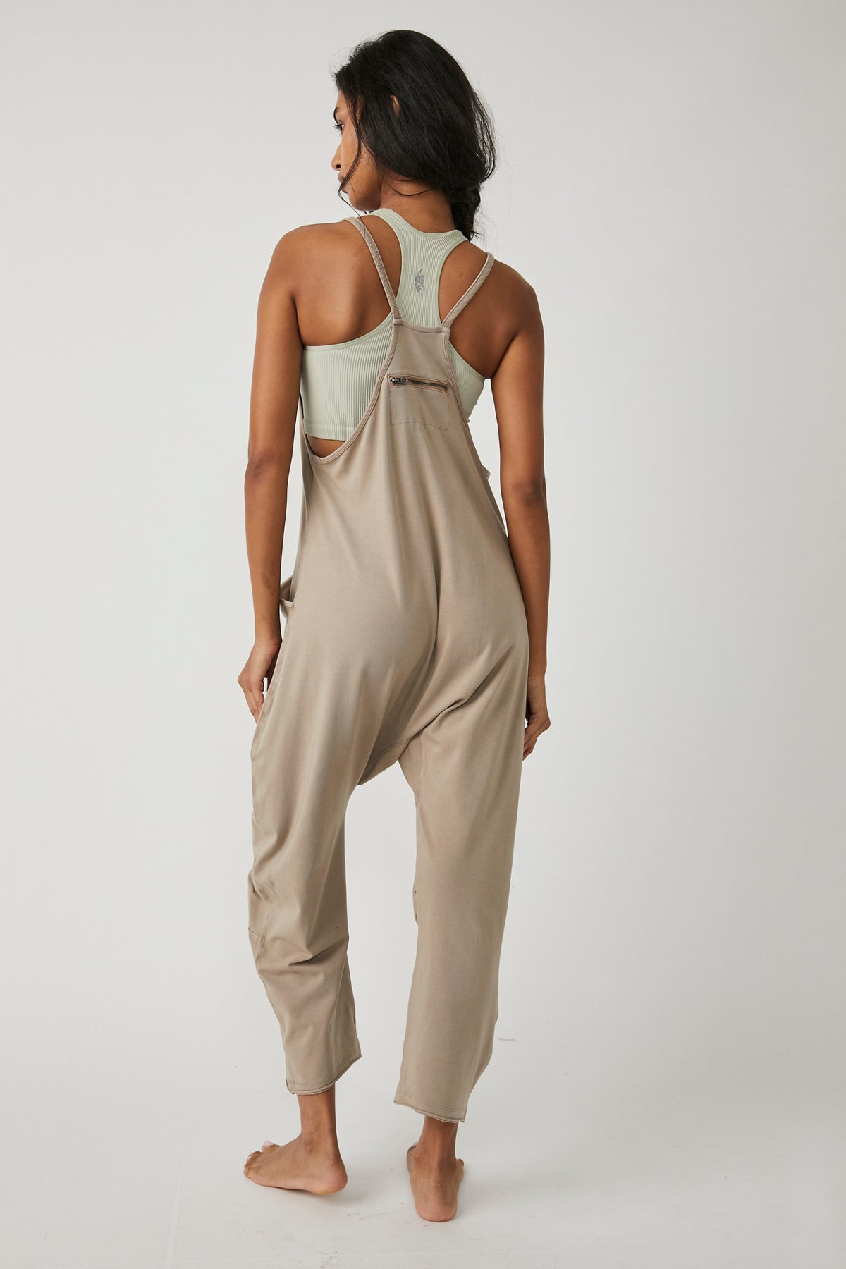 FREE PEOPLE MOVEMENT HOT SHOT ONESIE - MOCHA LATTE 9677