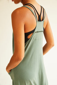 FREE PEOPLE MOVEMENT HOT SHOT ONESIE - LUSH PINE 9677